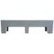 Winholt PLSQ-4-1222-GY 22" x 48" x 12" Solid Plastic Perforated Gray Dunnage Rack with 2200 lb. Capacity, 1-Tier  3 image