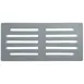 Winholt PLSQ-4-1222-GY 22" x 48" x 12" Solid Plastic Perforated Gray Dunnage Rack with 2200 lb. Capacity, 1-Tier  5 image