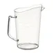 Winco PMU-200 Measuring Cup, 2 qt., with Raised Graduation Markings 1 image