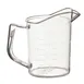 Winco PMU-25 Measuring Cup, 1 Cup, with Raised Graduation Markings 1 image