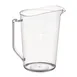 Winco PMU-400 Measuring Cup, 4 qt., with Raised Graduation Markings 1 image