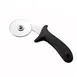 Winco PPC-2 Stainless Steel Pizza Cutter w/ Polypropylene Handle & 2-1/2" Blade - Black 1 image