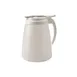 Winco PSUD-48 48 oz. Syrup Dispenser with Plastic Lid and Stainless Steel Slide Cover 1 image