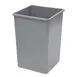 Winco PTCS-35G Trash Can, 35 Gallon, 19-1/2"W X 27-5/8"H, Square, Tall, LDPE 1 image