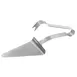 Winco PZG-6 Stainless Steel 5-1/2" x 4-1/2" Pizza Serving Tongs 1 image