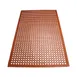 Winco RBM-35R-R Rolled Rubber RedAnti Fatigue Floor Mat - 3' x 5' 1 image