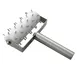Winco RD-5 Dough Roller Docker w/ Stainless Steel Handle, 5" Head, 8" O.A.L, Full Size 1 image