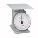Winco SCAL-840 40 lb Receiving Scale – 8" Dial, 9-3/5" Painted Enamel Steel Platform, 30-75 lb Capacity, Sloped Display 1 image