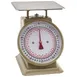 Winco SCLH-2 - 2 lb Dial Portion Scale, 8"x8" Stainless Platform, 1-9 lb Capacity, Painted Enamel Steel 1 image