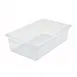 Winco SP7106 Poly-Ware 5 1/2" Deep Full Size Clear Polycarbonate Food Pan 1 image