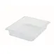 Winco SP7202 Poly-Ware 2 1/2" Deep 1/2 Size Polycarbonate Food Pan 1 image