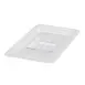 Winco SP7400S, 1/4 Size Polycarbonate Solid Food Pan Cover w/ Handle 1 image