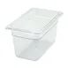 Winco SP7406 Poly-Ware 5 1/2" Deep 1/4 Size Clear Polycarbonate Food Pan 1 image