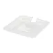 Winco SP7600C 1/6 Size Slotted Food Pan Cover w/ Handle, Polycarbonate 1 image