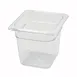 Winco SP7606 Poly-Ware 5 1/2" Deep 1/6 Size Polycarbonate Food Pan 1 image