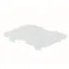 Winco SP76DS 1/6 Size Poly-Ware Polycarbonate Food Pan Drain Shelf 1 image