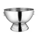 Winco SPB-35 Punch Bowl, 3-1/2 Gallon, Tapered, Wide, Footed, with Ring Handles 1 image