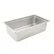 Winco SPJH-106   22 Gauge 6" Full Size Solid Anti-Jam Steam Table Pan / Hotel Pan 1 image