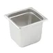 Winco SPJL-606 6" Deep 1/6 Size Standard Weight Anti-Jam Stainless Steel Steam Table Pan 1 image