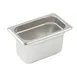Winco SPJP-904 23 Gauge 4" 1/9 Size NSF Solid Anti-Jam Steam Table Pan 1 image
