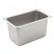 Winco SPQ6 25 Gauge 6" 1/4 Size NSF Solid Steam Table Pan  1 image