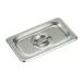 Winco SPSCN Steam Table Pan Cover, 1/9 Size, Solid, with Handle 1 image