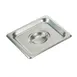 Winco SPSCS Steam Table Pan Cover, 1/6 Size, Solid, with Handle 1 image