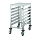 Winco SRK-12 12 Pan Undercounter Stainless Steel Steam Table / Food Pan Rack 1 image