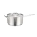 Winco SSSP-10 10 Qt. Induction-Ready Premium Stainless Steel Sauce Pan with Cover 1 image