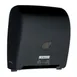 Winco TDAC-8K Pur-Clean™ Auto Cut Roll Towel Dispenser - Plastic, Black 1 image