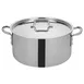 Winco TGSP-20 20 qt Tri-Gen™ Induction-Ready Stock Pot, 14" Dia. x 9-1/16"H, Round 1 image