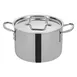 Winco TGSP-6 6 qt Tri-Gen™ Induction-Ready Stock Pot, 8-1/2" Dia. x 7-2/3"H, Round 1 image