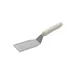 Winco TWP-61 5 1/8" x 2 7/8" Stainless Steel Solid Hamburger Turner w/ Poly Handle 1 image