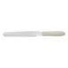 Winco TWPS-7 7-15/16" Blade Stainless Steel Bakery Spatula w/ White Polypropylene Handle 1 image