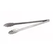 Winco UT-16 Stainless Steel Utility Tongs with Scalloped Edge 1 image