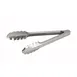 Winco UT-9 Utility Tongs, 9", Coiled Spring, Scalloped Edge 1 image