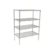 Winco VCS-1848 Wire Shelving Set, 4-Tier, 48" W x 18" D x 72" H, Chrome Finish, NSF Certified 1 image