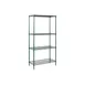 Winco VEXS-1848 4-Tier Wire Shelving, 48" W x 18" D x 72" H, Epoxy Green Finish, NSF/KD - Set 1 image