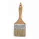 Winco WBR-30 3" Flat Boar Bristle Pastry Brush - Wooden Handle / Metal Ferrule  2 image