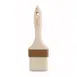 Winco WFB-30 3" Flat Boar Hair Pastry/Basting Brush - Wooden Handle / Plastic Ferrule  1 image