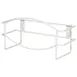 Winco WHW-11 Large Glove Box Holder, Metal, White 1 image