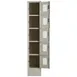 Winholt WL-55 Beige 1-Column Locker w/ (5) 10" x 12" x 12" Compartments, Perforated Doors 3 image