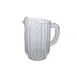 Winco WPC-60 60 oz. Clear Polycarbonate Water Pitcher with Handle 1 image
