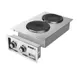 Wells H-706 15" Electric Built-In Hotplate w/ (2) Solid Burners, Infinite Controls, 208/240v 1 image