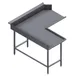 Winholt CDT-14-C-60R 60"x30" Corner Clean Dish Table, 14 Gauge Stainless Steel / Right-to-Left 1 image