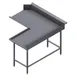 Winholt CDT-14-C-72L 72"x30" Corner Clean Dish Table, 14 Gauge Stainless Steel / Left‑to‑Right 1 image