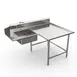 Winholt SDT-14-I-72L Island Soiled Dish Table with Bowl, 72"L x 30"W - 14 Gauge / Left to Right 1 image