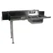 Winholt SDT-14-S-48L 48" Soiled Straight Dishtable with Sink, 14‑Gauge - 5" Splash / Left to Right 1 image