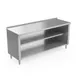 Winholt STCT-B1.5-3072-MS Cabinet Base Open Front Work Table with Upturn & Mid-Shelf, 72"W x 30"D 1 image