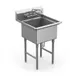 Winholt WS1T1620-14DP-14GA One Compartment Sink 1 image